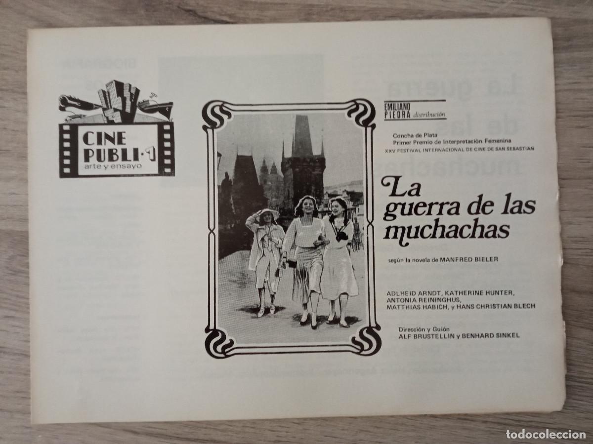 Kino: LA GUERRA DE LAS MUCHACHAS, CINE PUBLI-1