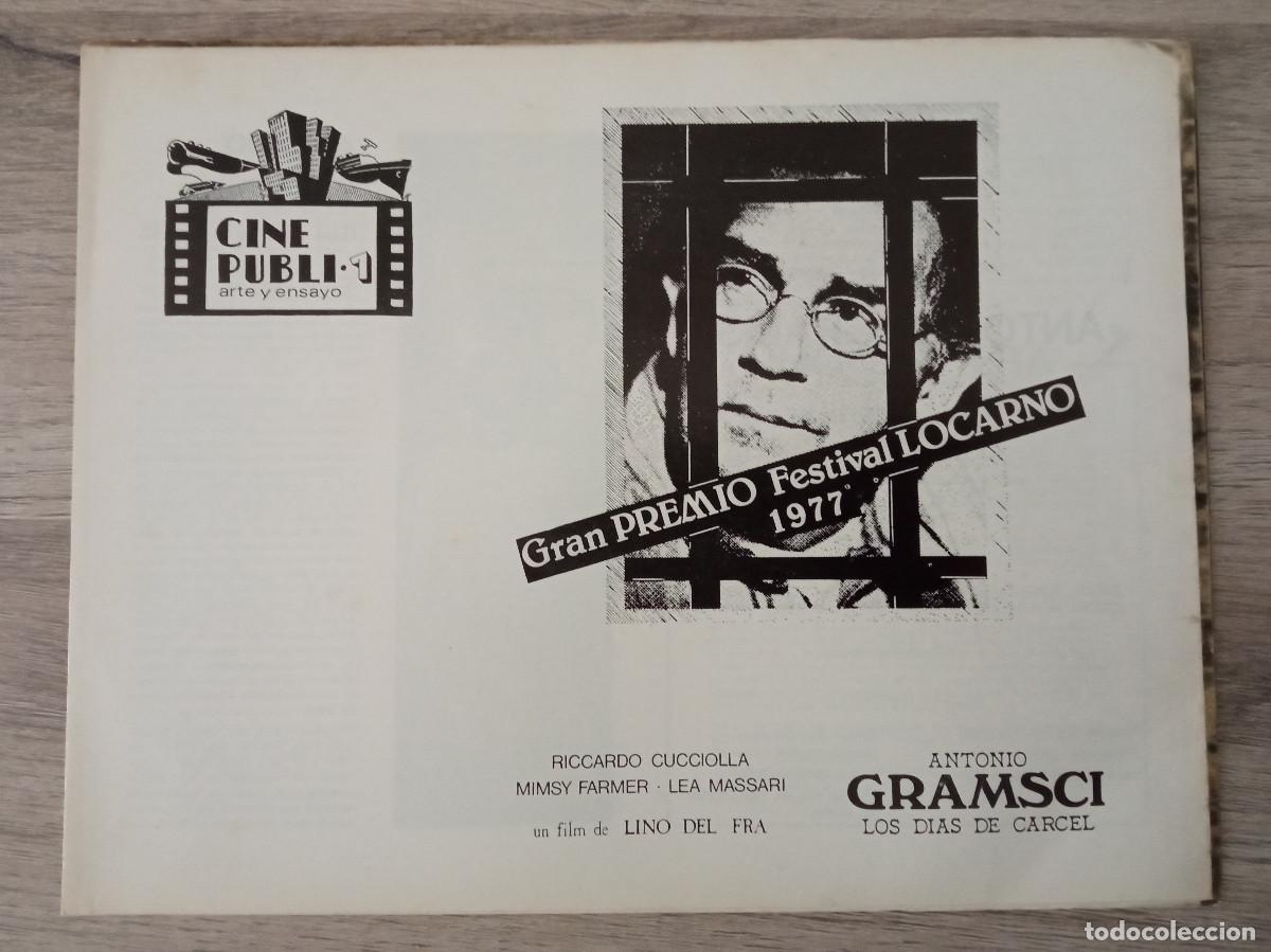 Kino: ANTONIO GRAMSCI, LOS DIAS DE LA CARCEL, CINE PUBLI-1