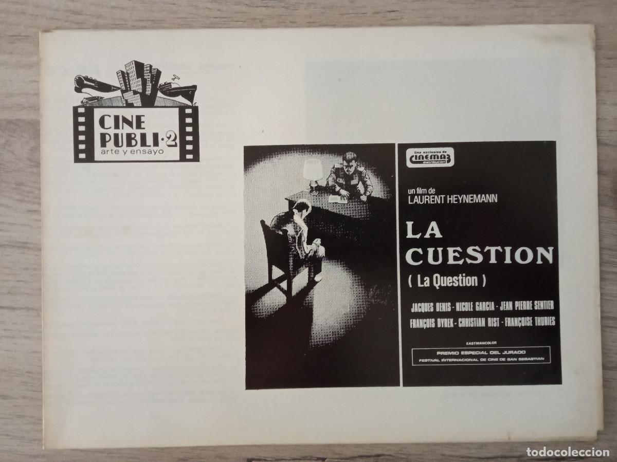 Cine: LA CUESTION, CINE PUBLI-2
