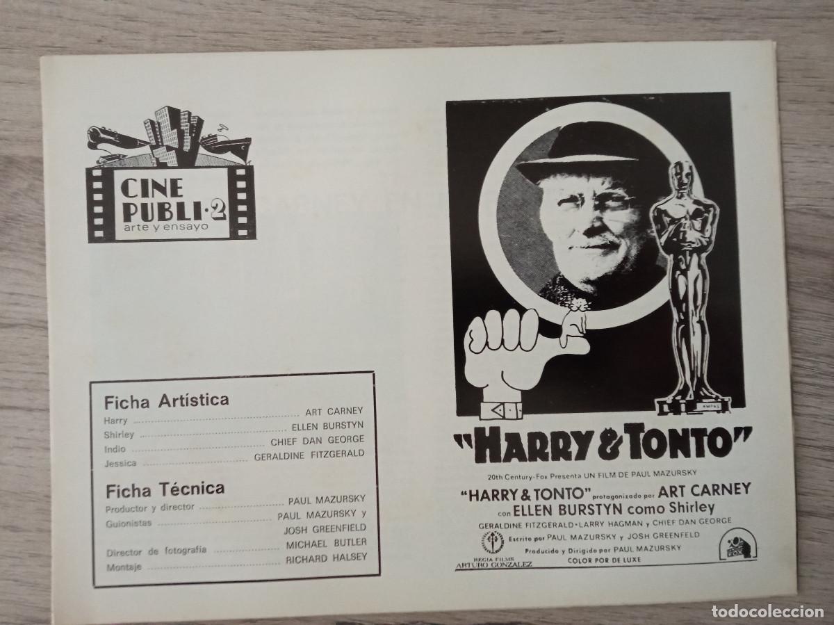Cine: HARRY Y TONTO, ART CARNEY, CINE PUBLI-2