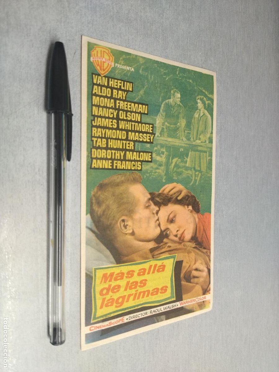 Cine: M&Aacute;S ALL&Aacute; DE LAS L&Aacute;GRIMAS / FOLLETO DE MANO CON PUBLICIDAD