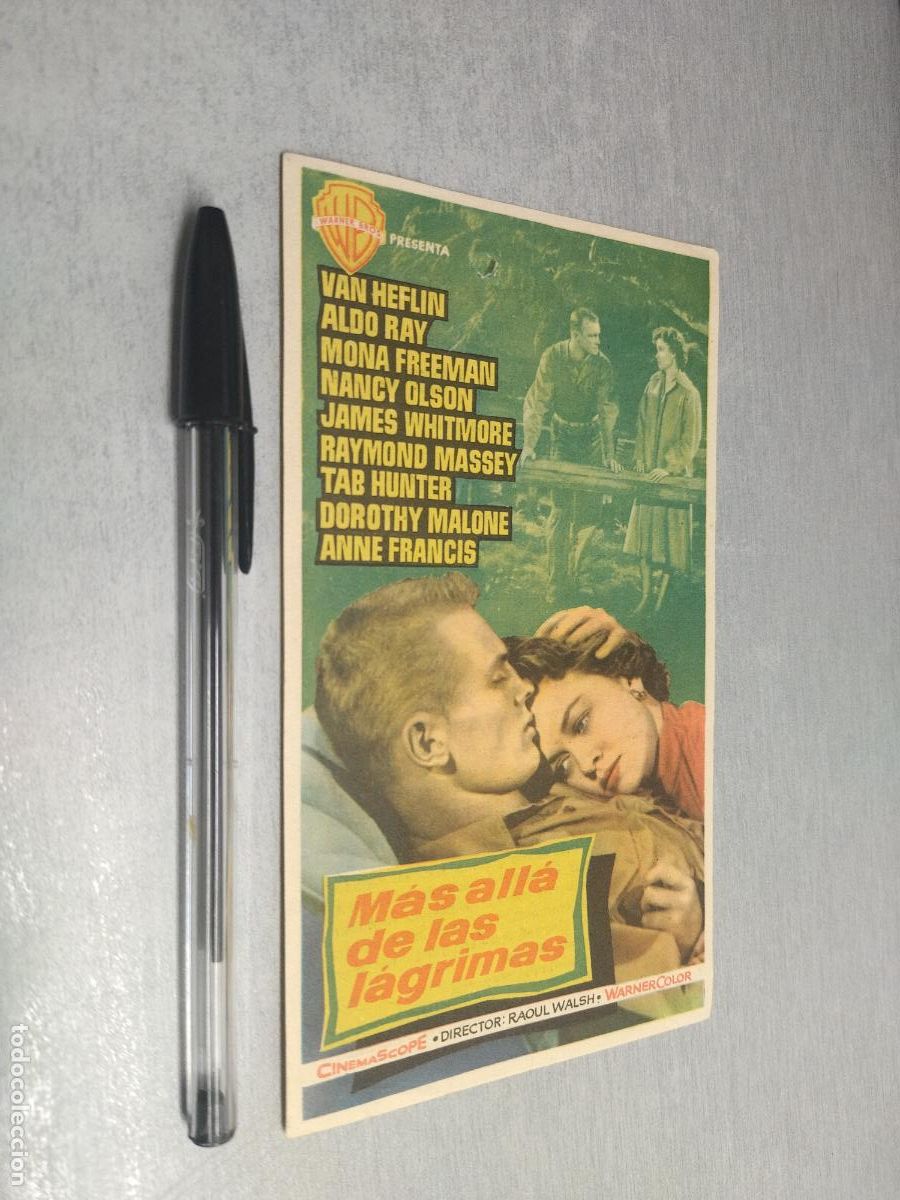 Cine: M&Aacute;S ALL&Aacute; DE LAS L&Aacute;GRIMAS / FOLLETO DE MANO CON PUBLICIDAD
