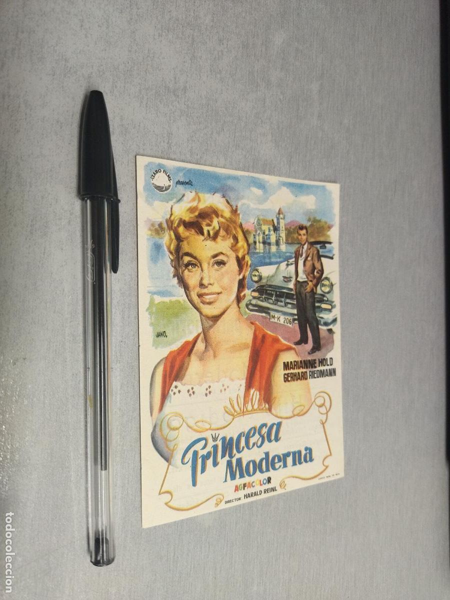 Cine: PRINCESA MODERNA / MARIANNE HOLD / FOLLETO DE MANO CON PUBLICIDAD