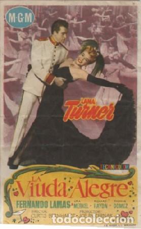 Cine: PROGRAMA DE CINE: LA VIUDA ALEGRE PC-7792 - Foto 1