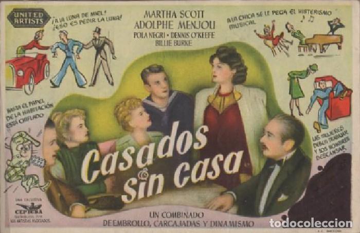 Cine: PROGRAMA DE CINE: CASADOS SIN CASA PC-7794 - Foto 1