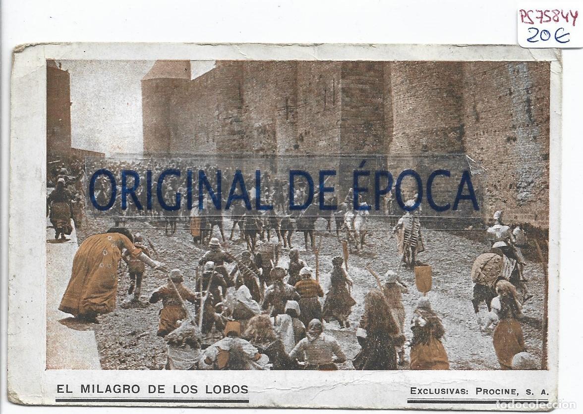 Kino: (PS-75844)PROGRAMA DE CINE EL MILAGRO DE LOS LOBOS-CINES MONTA&Ntilde;A Y CONDAL 25 DE ABRIL 1925