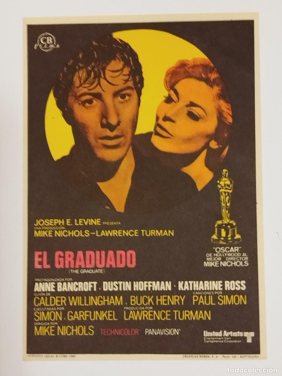 Cine: EL GRADUADO. PROGRAMA DE CINE SENCILLO. SIN PUBLICIDAD. - Foto 1
