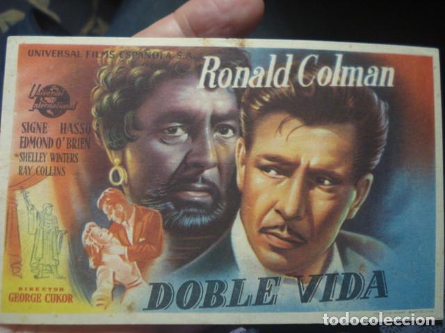 Cine: PROGRAMA DE CINE - DOBLE VIDA - RONALD COLMAN - - A&Ntilde;O - CINE PICAROL - Foto 1