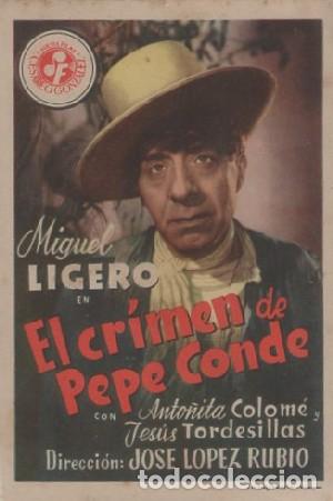 Cine: PROGRAMA DE CINE: EL CRIMEN DE PEPE CONDE PC-7830 ,6 - Foto 1