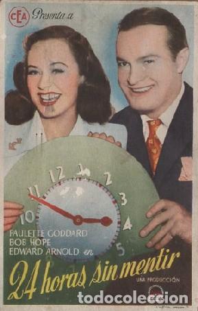 Cine: PROGRAMA DE CINE: 24 HORAS SIN MENTIR PC-7836 - Foto 1