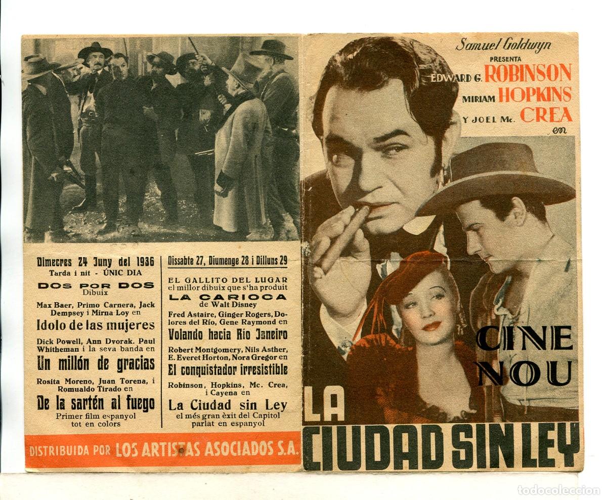 Cine: LA CIUDAD SIN LEY, con Joel McCrea. - Foto 1