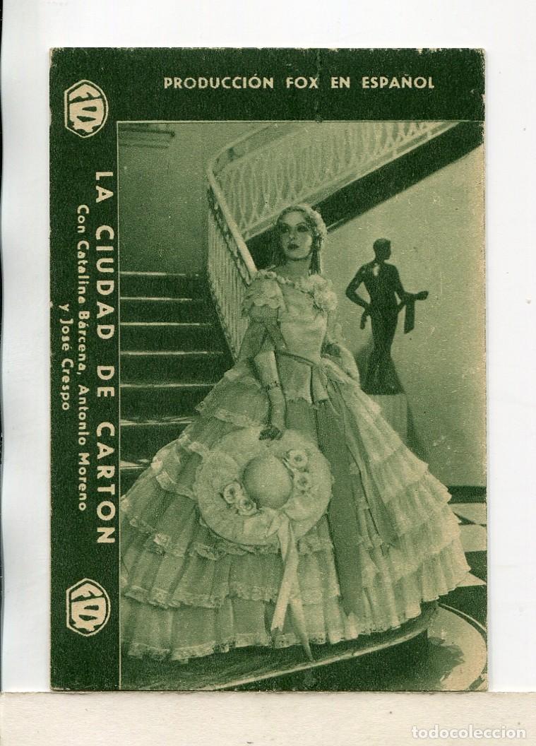  Flyers Publicitaires de films Anciens: LA CIUDAD DE CART&Oacute;N, con Catalina Barcena.