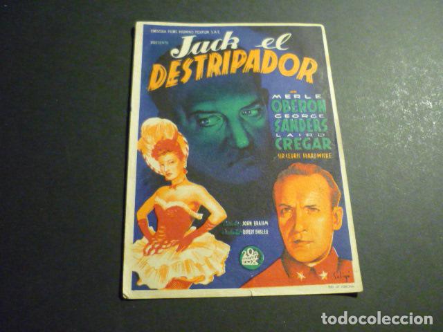 Cine: JACK EL DESTRIPADOR PROGRAMA DE CINE SIN PUBLICIDAD - Foto 1
