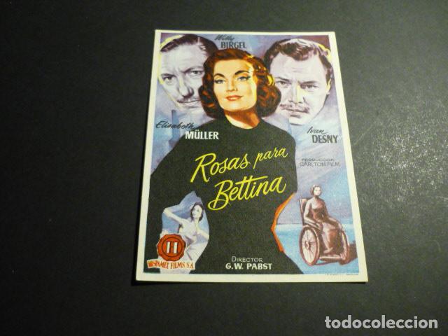 Cine: ROSAS PARA BETTINA PROGRAMA DE CINE SIN PUBLICIDAD - Foto 1