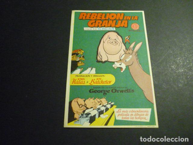 Cine: REBELION EN LA GRANJA PROGRAMA DE CINE SIN PUBLICIDAD - Foto 1