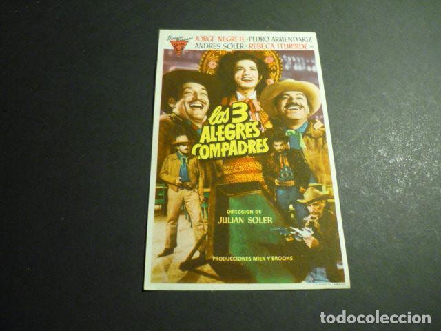 Cine: LOS 3 ALEGRES COMPADRES PROGRAMA DE CINE SIN PUBLICIDAD - Foto 1