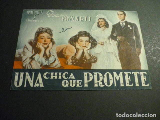 Cine: UNA CHICA QUE PROMETE PROGRAMA DE CINE DOBLE CON PUBLICIDAD CINE GOYA ZARAGOZA