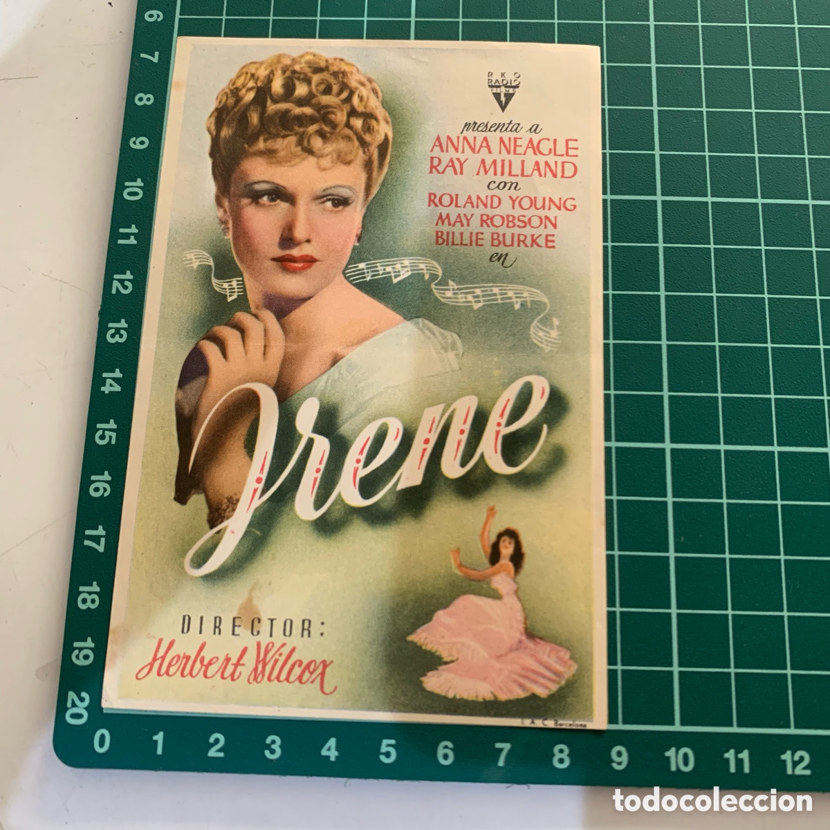Cine: Programa Folleto de mano cine pelicula irene 1944 - Foto 1