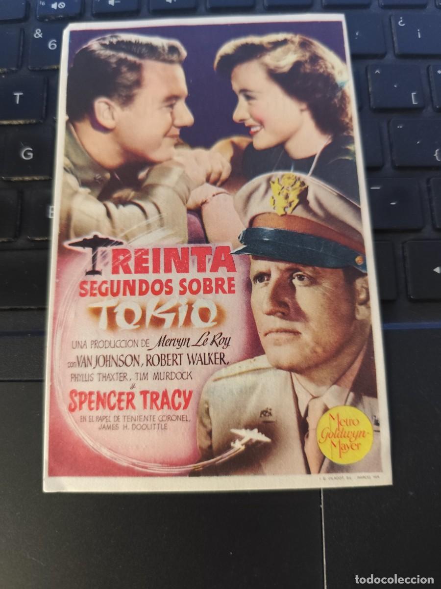  Flyers Publicitaires de films Anciens: Treinta segundos sobre Tokio con publicidad Teatro Cine Alb&eacute;niz M&aacute;laga