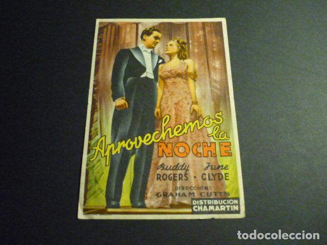  Flyers Publicitaires de films Anciens: APROVECHEMOS LA NOCHE PROGRAMA DE CINE CON PUBLICIDAD CINE TRIMOPE LA LINEA DE LA CONCEPCION CADIZ