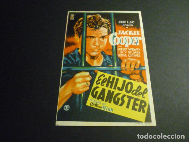  Flyers Publicitaires de films Anciens: EL HIJO DEL GANGSTER PROGRAMA DE CINE CON PUBLICIDAD CINE TRINO CRUZ LA LINEA DE LA CONCEPCION CADIZ