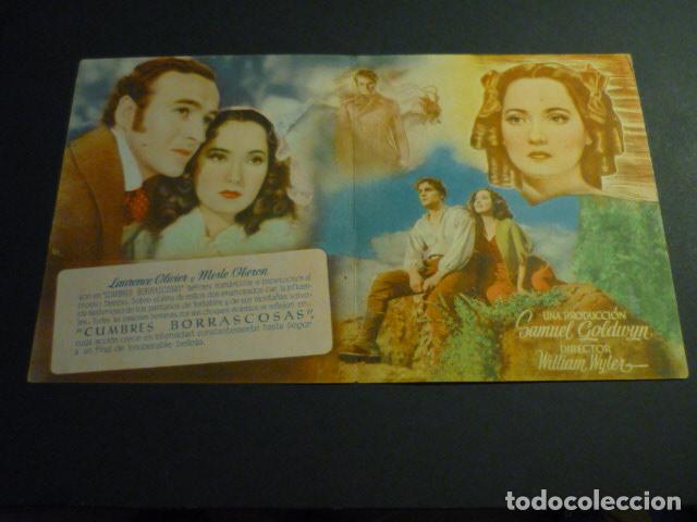 Cine: CUMBRES BORRASCOSAS PROGRAMA DE CINE DOBLE SIN PUBLICIDAD - Foto 2