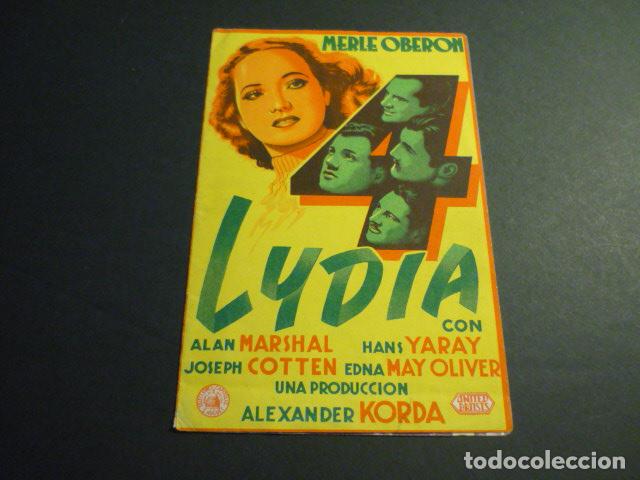 Cine: LYDIA PROGRAMA DE CINE DOBLE CON PUBLICIDAD TEATRO PRINCIPAL FELANITX MALLORCA
