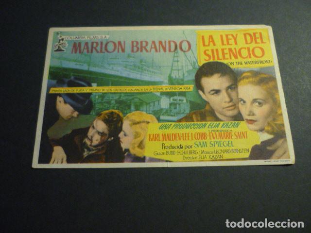 Cine: LA LEY DEL SILENCIO PROGRAMA DE CINE CON PUBLICIDAD CINE AVENIDA - Foto 1