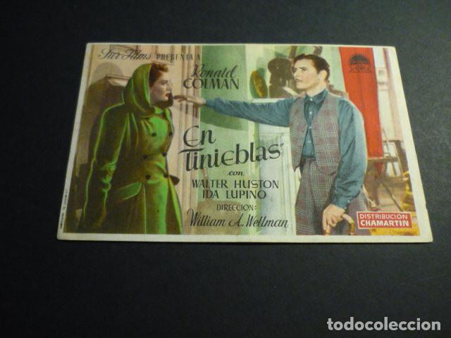 Cine: EN TINIEBLAS PROGRAMA DE CINE CON PUBLICIDAD CINEMA VICTORIA PALAFRUGELL GERONA