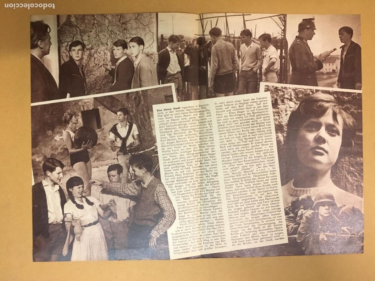 Cine: G9787 EL PUENTE BERNHARD WICKI PROGRAMA GUIA DOBLE ALEMAN - Foto 2
