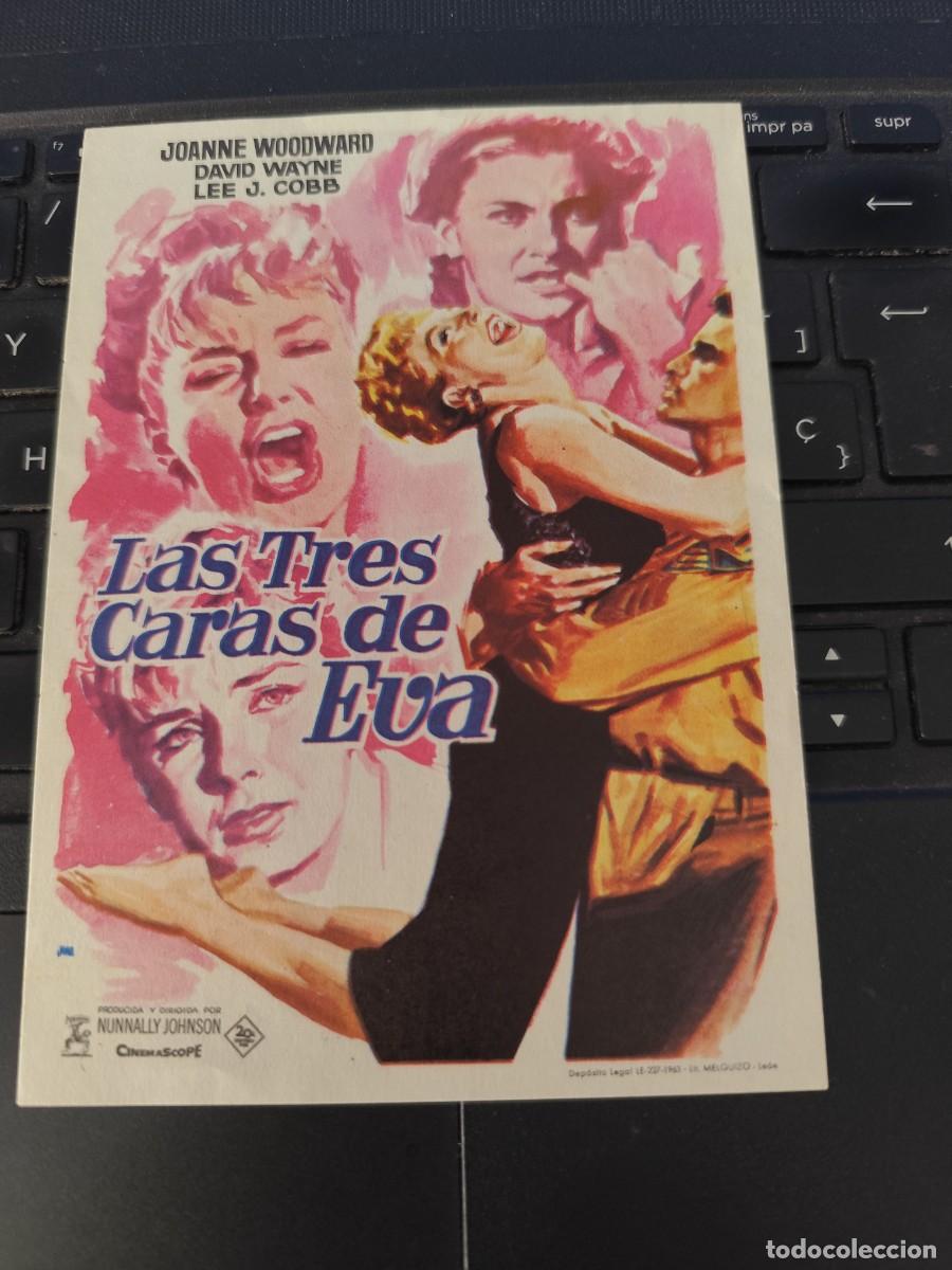  Flyers Publicitaires de films Anciens: Las tres caras de Eva sin publicidad