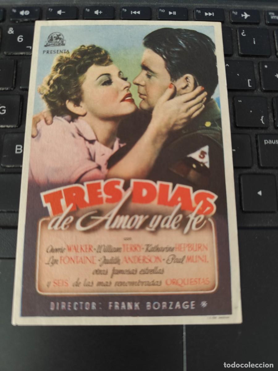  Flyers Publicitaires de films Anciens: Tres d&iacute;as de amor y de fe con publicidad Gran Teatro Falla C&aacute;diz