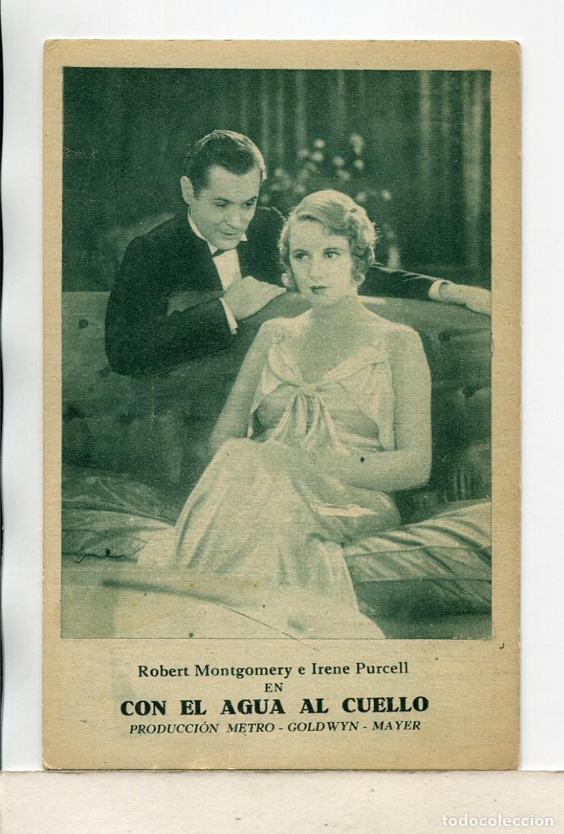 Cine: CON EL AGUA AL CUELLO, con Robert Montgomery.