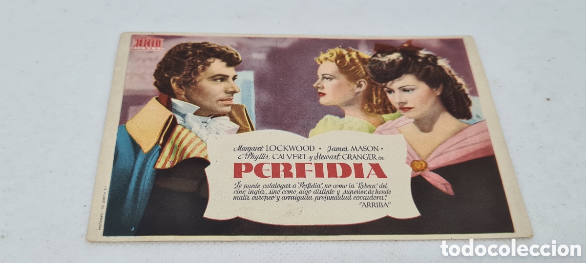 Cine: PROGRAMA DE MANO CINE FOLLETO ORIGINAL A&Ntilde;OS 40 / 50 PERFIDIA - Foto 1