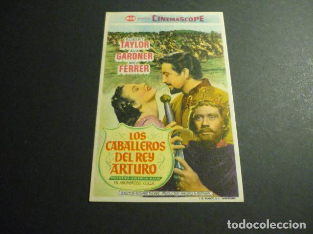 Folhetos de m&atilde;o de filmes antigos de cinema: LOS CABALLEROS DEL REY ARTURO PROGRAMA DE CINE CON PUBLICIDAD TEATRO CIRCO VILLAR MURCIA