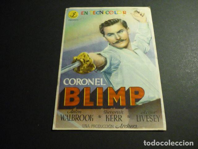 Cine: CORONEL BLIMP PROGRAMA DE CINE CON PUBLICIDAD CINES ASTORIA Y ATLANTA - Foto 1
