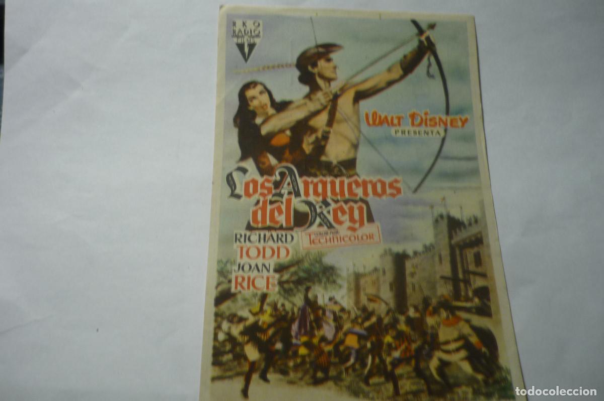  Flyers Publicitaires de films Anciens: programa los arqueros del rey ,. richard todd publicidad monterrosa reus