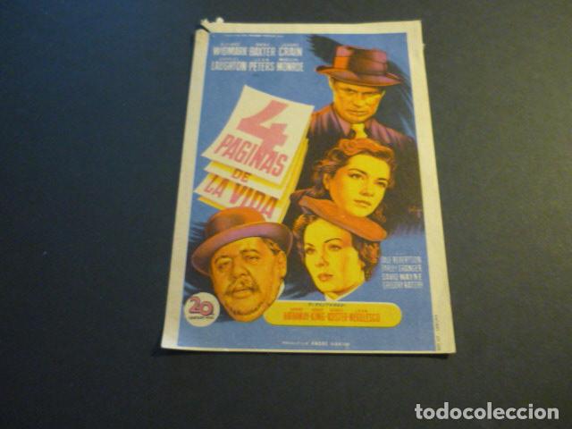 Cine: 4 PAGINAS DE LA VIDA PROGRAMA DE CINE SIN PUBLICIDAD - Foto 1