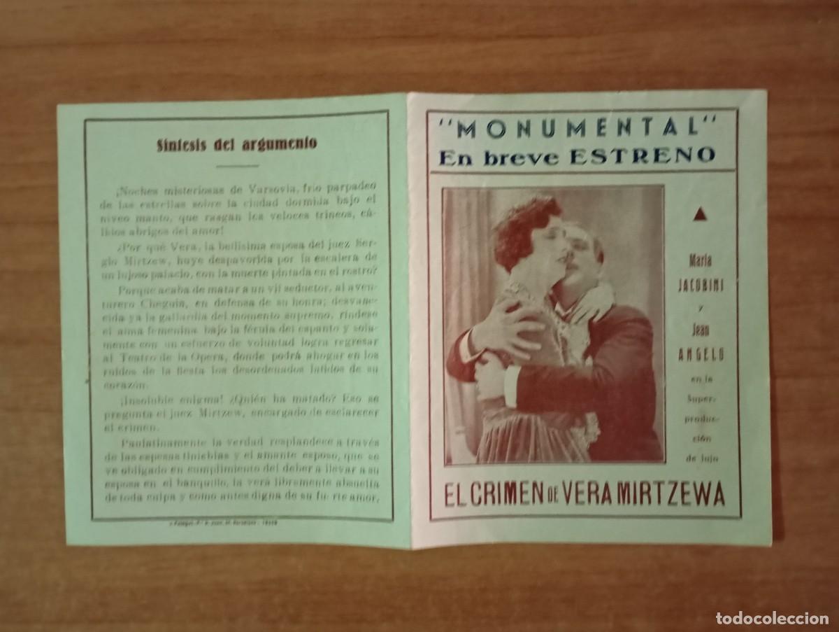 Cine: AL2.PROGRAMA DE CIENE -- EL CRIMEN DE VERA MIRTZEWA - Foto 1