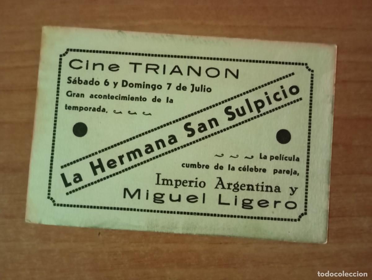 Cine: AL2.PROGRAMA DE CIENE ---LA HERMANA SAN SUPLICIO ct - Foto 2