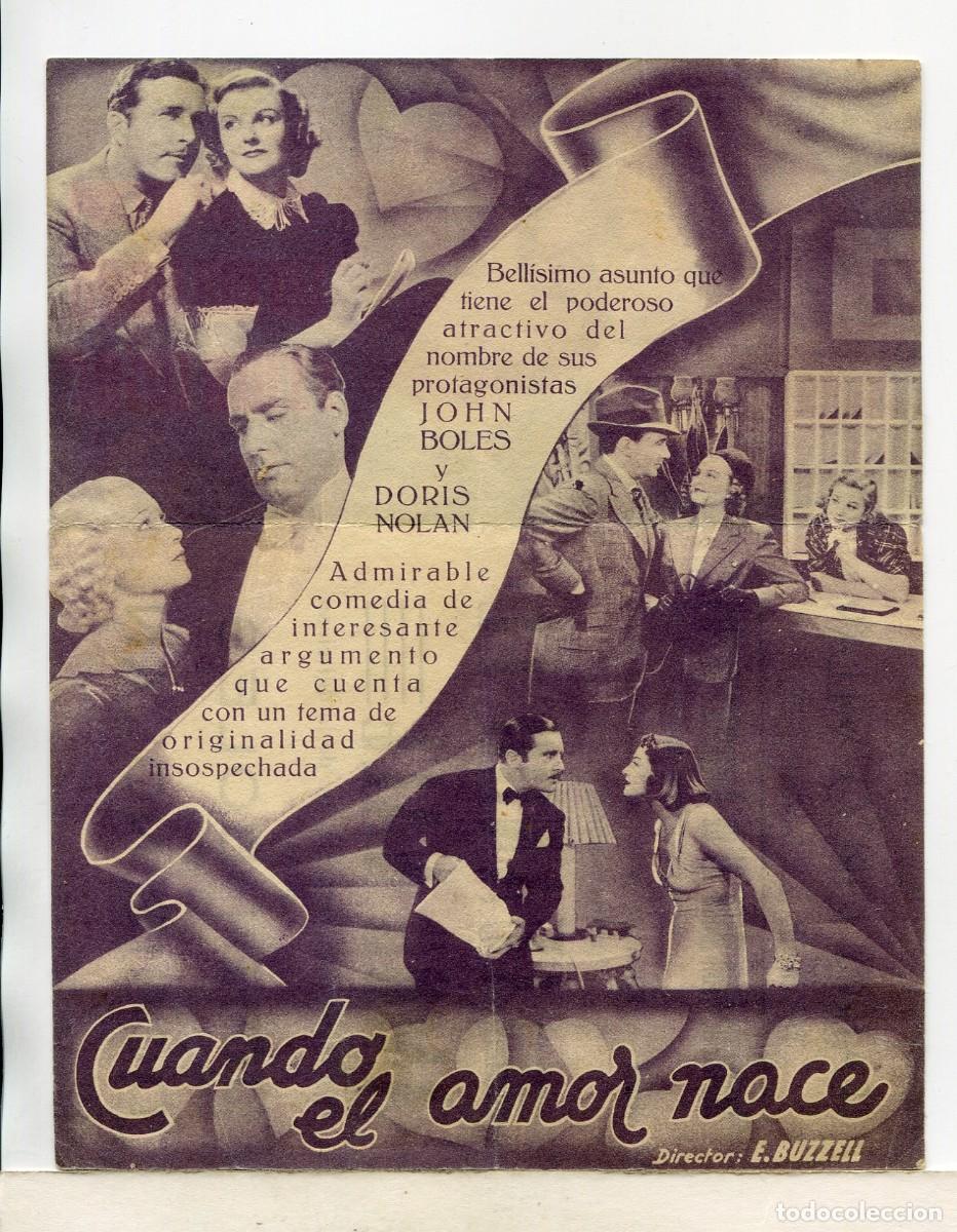 Kino: CUANDO EL AMOR NACE, con John Boles.