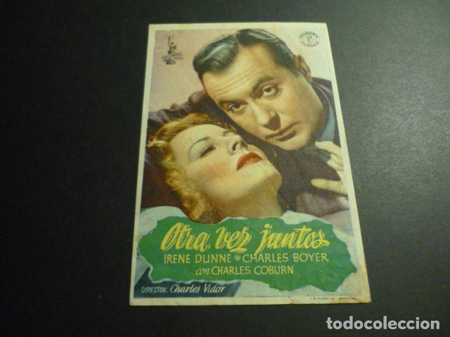  Flyers Publicitaires de films Anciens: OTRA VEZ JUNTOS PROGRAMA DE CINE CON PUBLICIDAD CINE MARIA CRISTINA GIJON