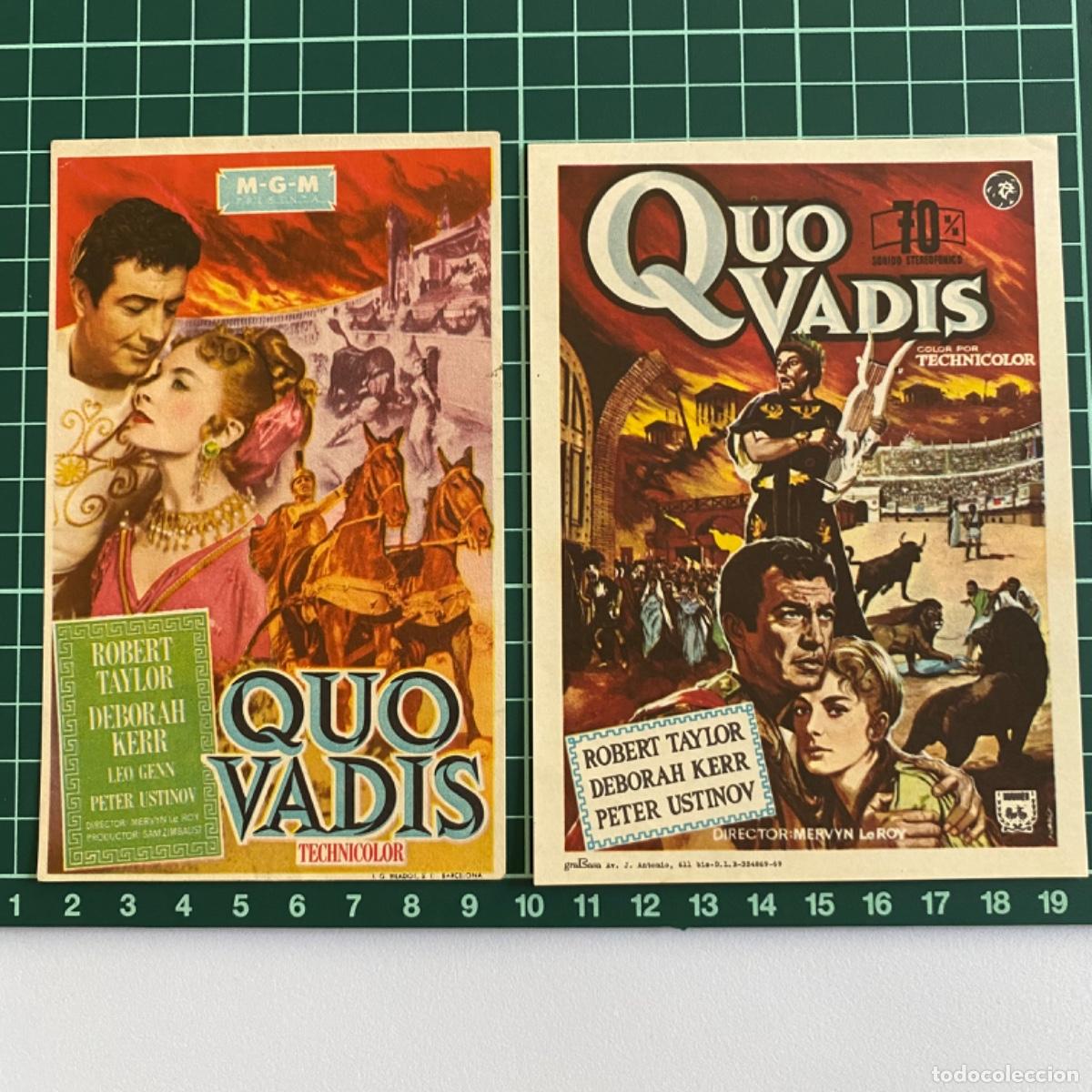 Cine: Programa Folleto de mano cine pelicula Quo Vadis - Foto 1