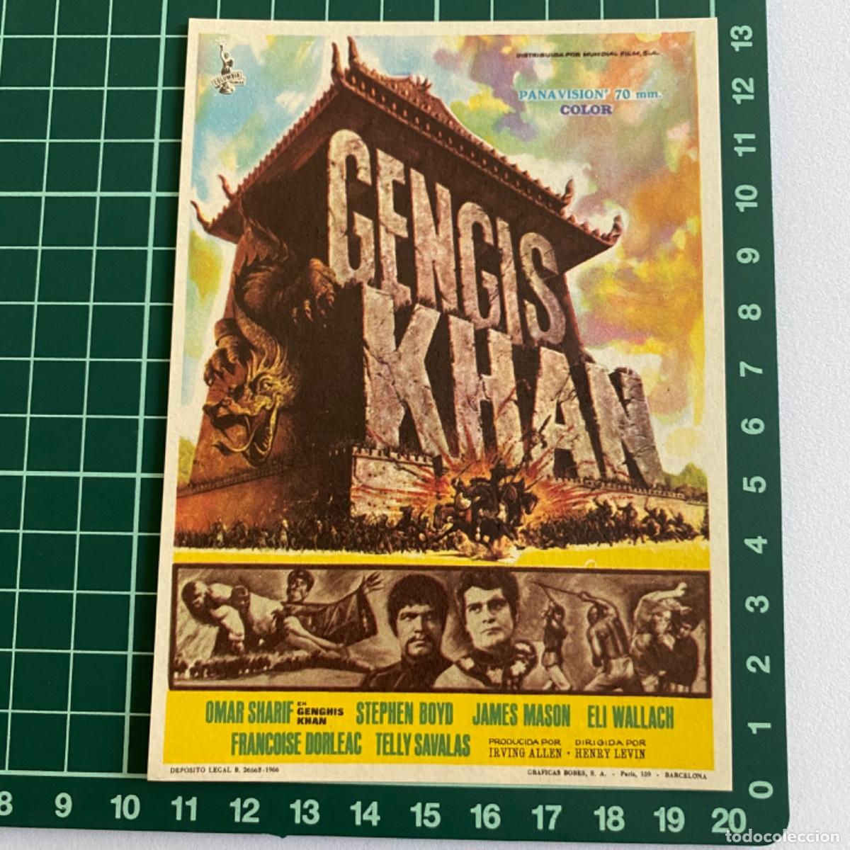  Flyers Publicitaires de films Anciens: Programa Folleto de mano cine pelicula Gengis Khan