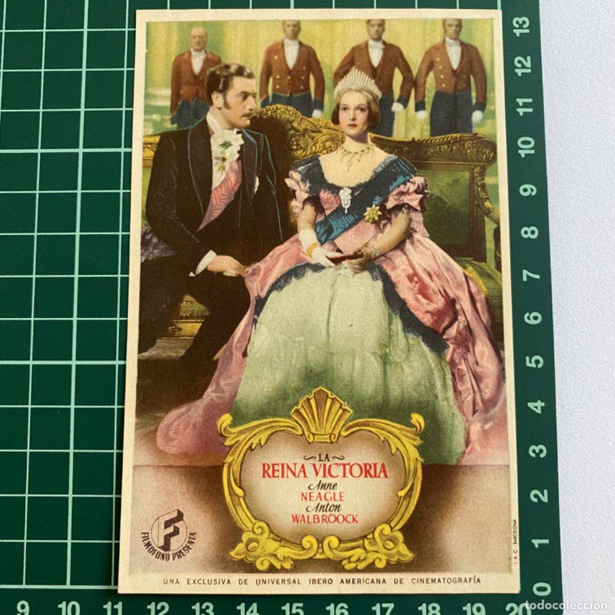  Foglietti di film di film antichi di cinema: Programa Folleto de mano cine pelicula La reina Victoria Cervantes