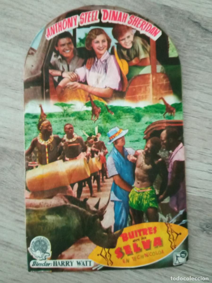  Flyers Publicitaires de films Anciens: BUITRES EN LA SELVA, ANTHONY STEEL, CINES DE SANS