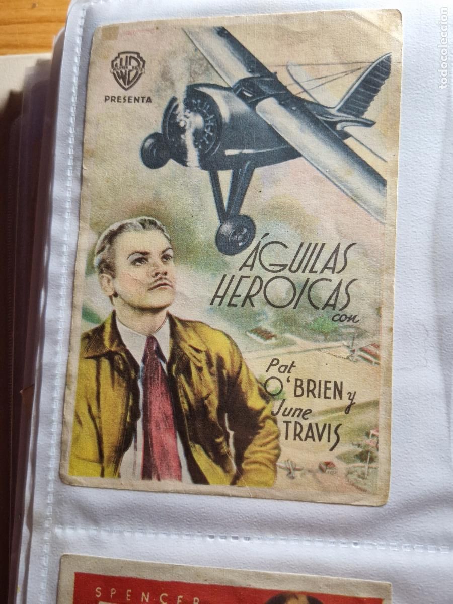  Foglietti di film di film antichi di cinema: AGUILAS HEROICAS FOLLETO DE MANO