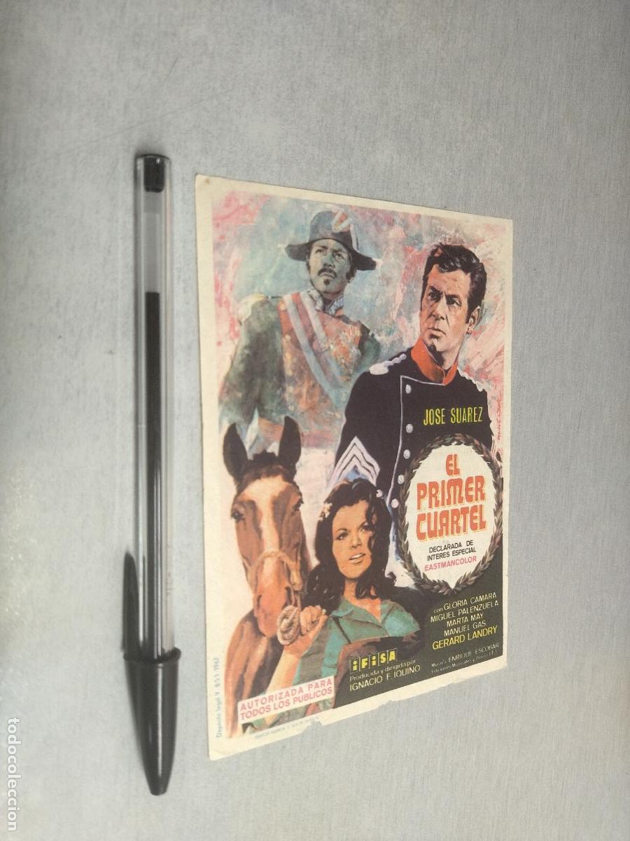 Cine: EL PRIMER CUARTEL / FOLLETO DE MANO - PUBLICIDAD CINE GLORIA A&Ntilde;O 1967