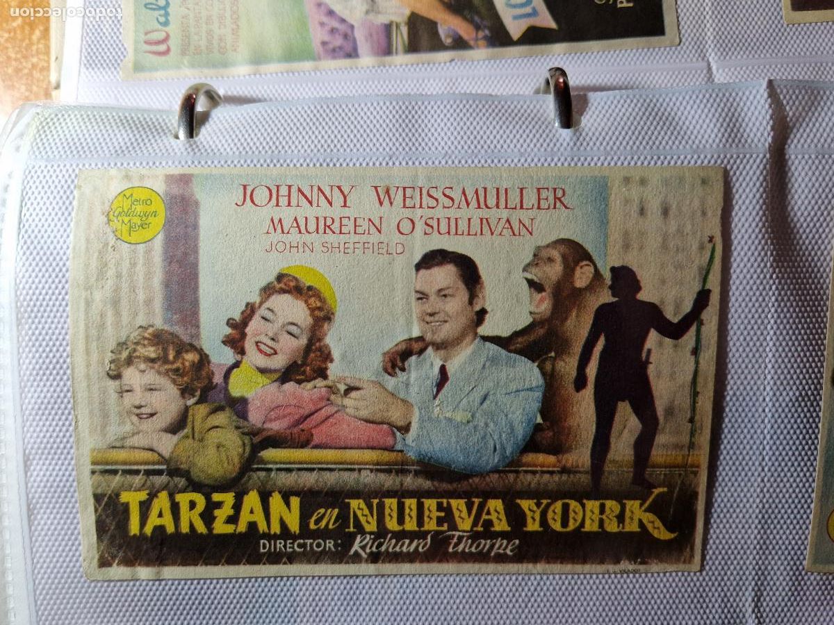  Flyers Publicitaires de films Anciens: TARZAN EN NUEVA YORK JOHNNY WEISMULLER, JOHNNY SHEFFIELD. FOLLETO DE MANO