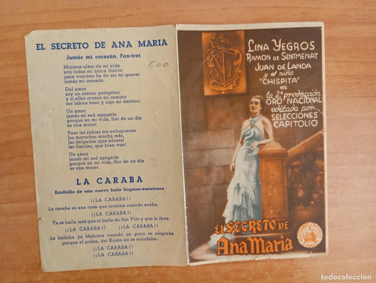 Cine: AL2.PROGRAMA DE CINE -- EL SECRETO DE ANA MAR&Iacute;A. ct - Foto 1